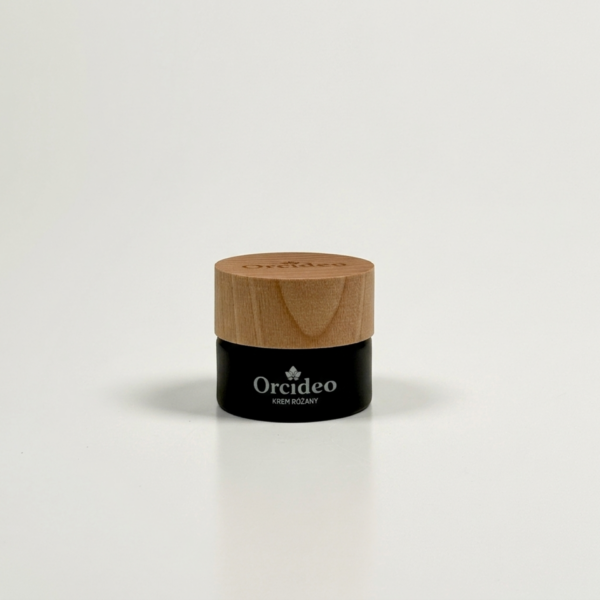 krem-rozany-orcideo-sloiczek-50ml Naturalny krem różany z koenzymem Q10 Orcideo w szklanym słoiczku.